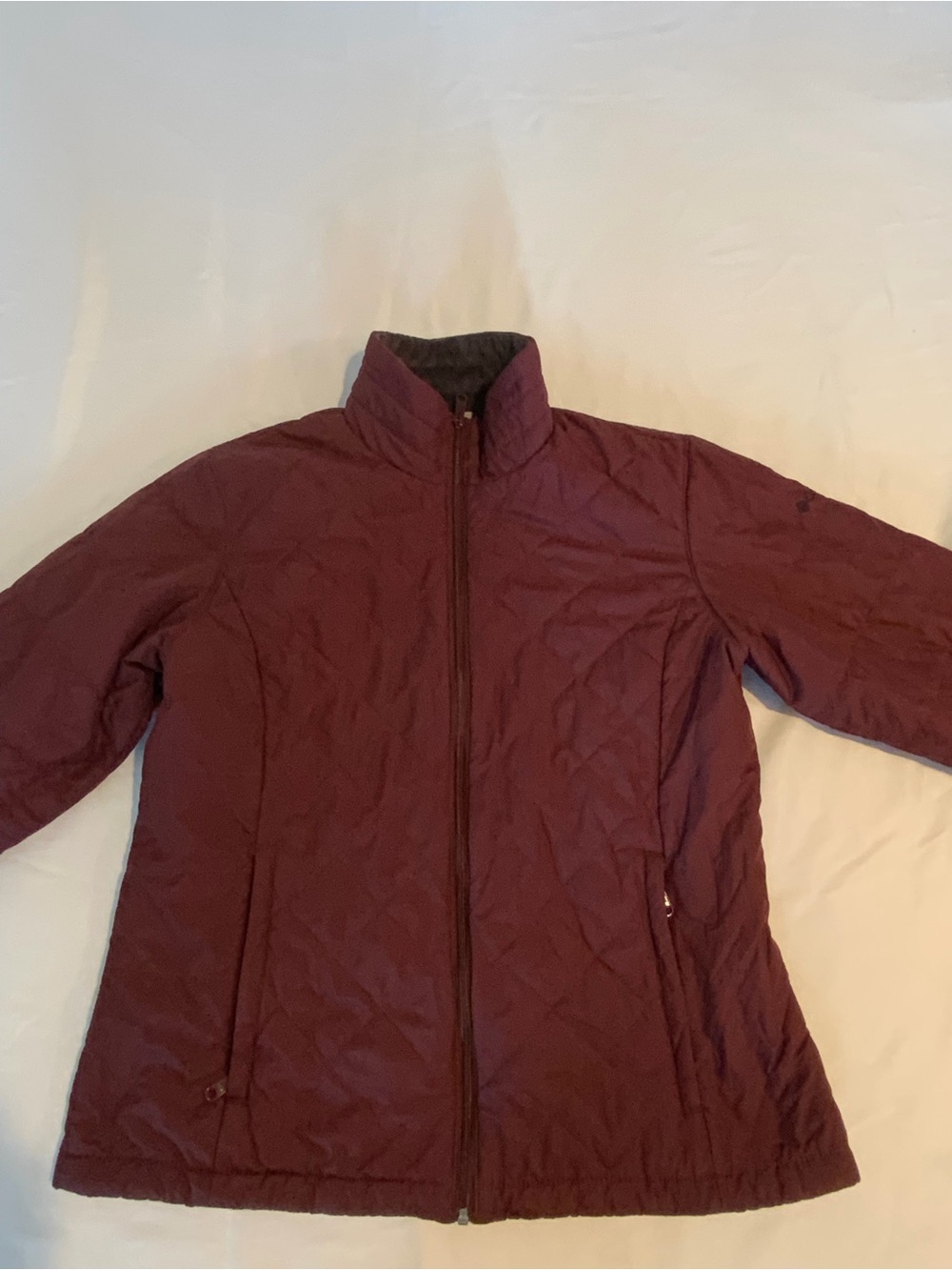 Columbia Women's Quilted Maroon Puffer Jacket
